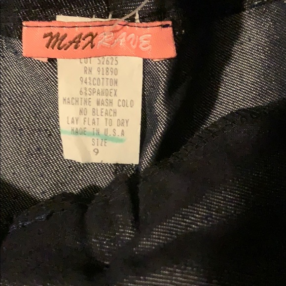 MaxRave short new in jeans shiny textured - Picture 2 of 4